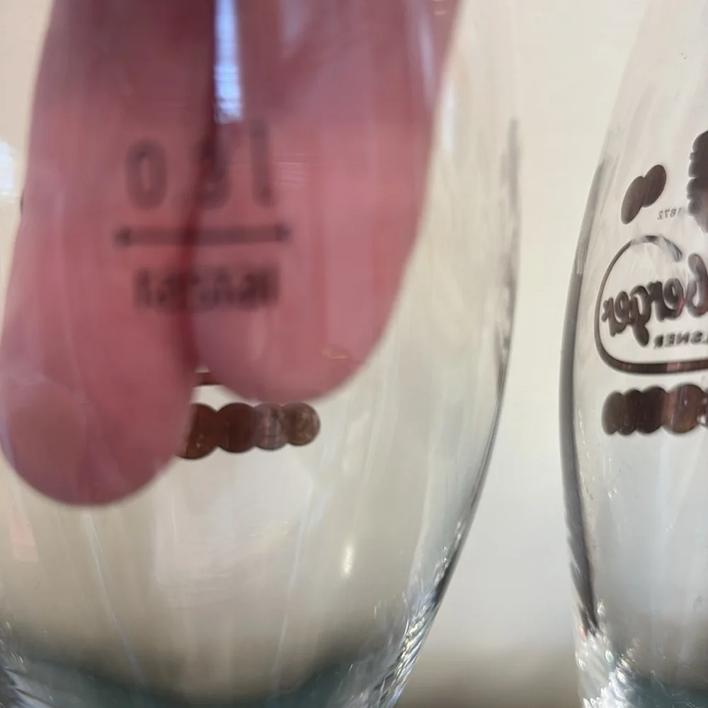 Vintage Radeberger Pilsner Tulip Beer Glasses- Set of 2